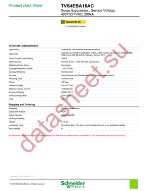 TVS4EBA16AC datasheet  